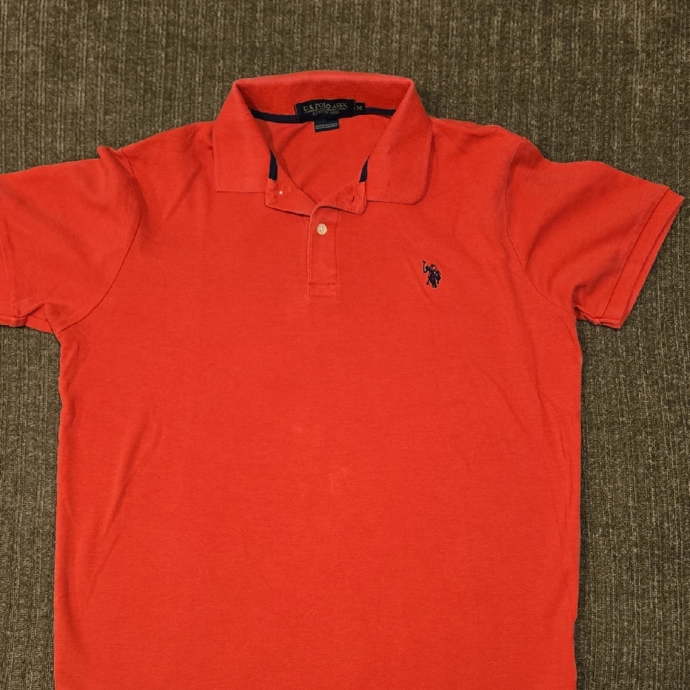 U.S. Polo Assn. Men's Vibrant Red Polo